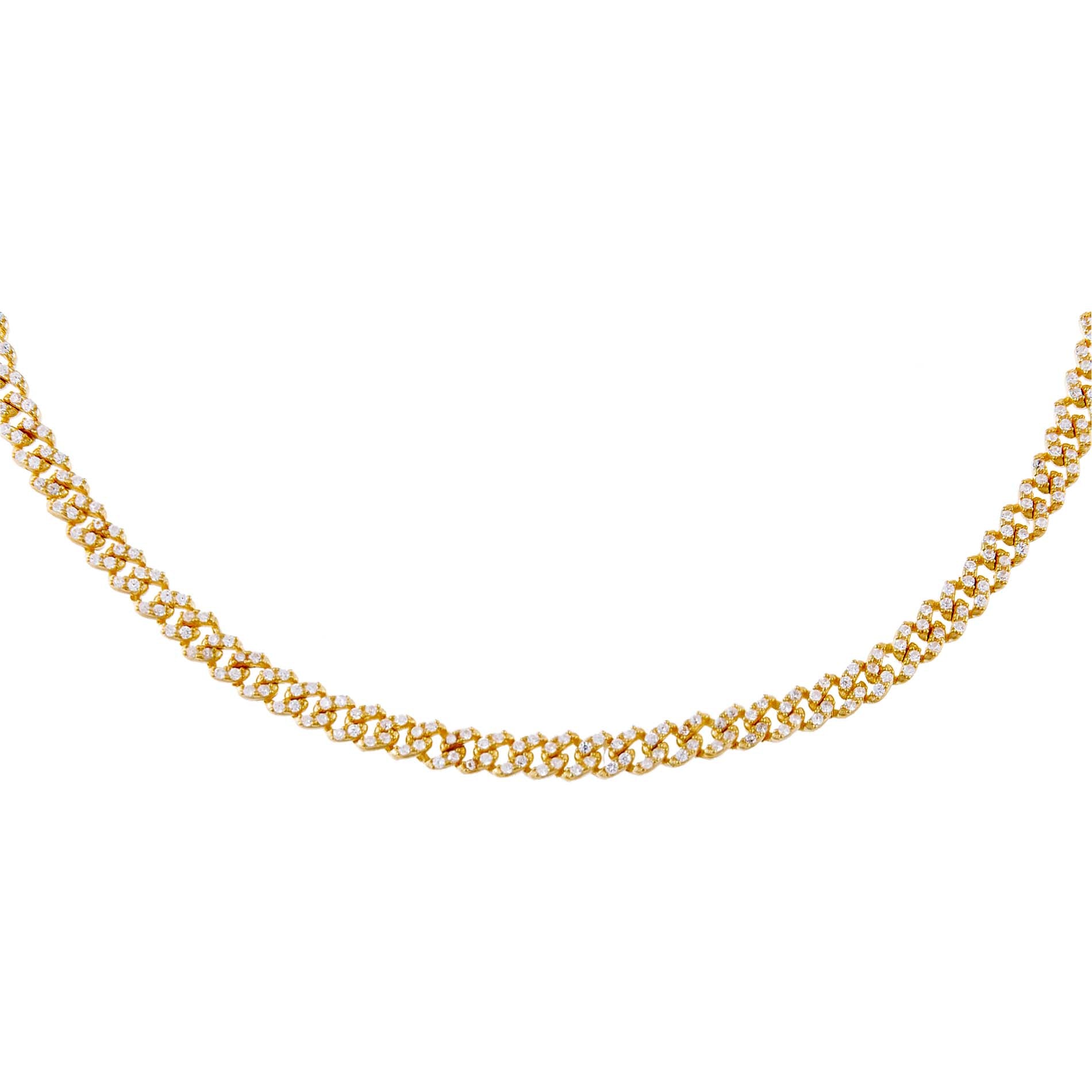 Baby Pavé Cuban Link Choker