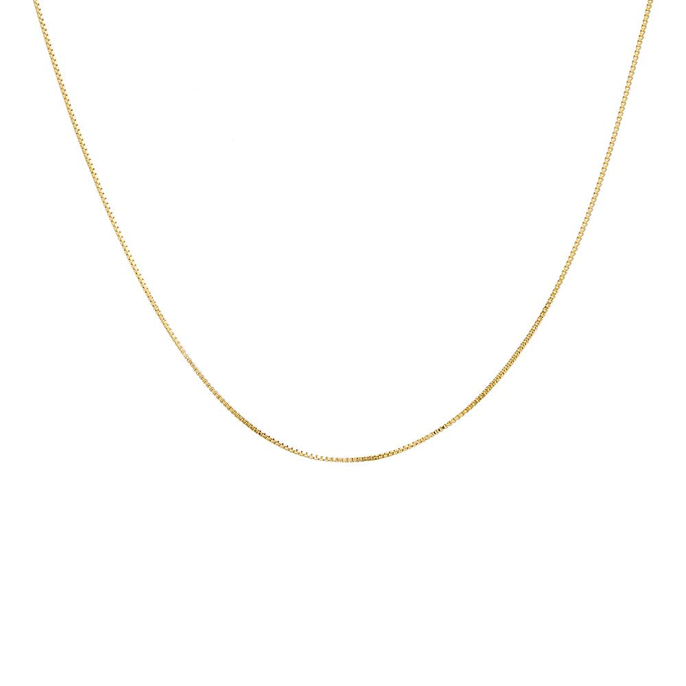 Box Chain Necklace 14K