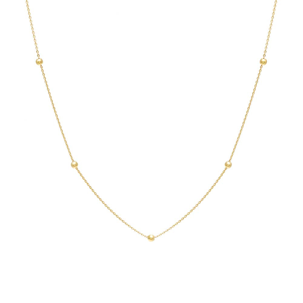 Ball Chain Necklace 14K