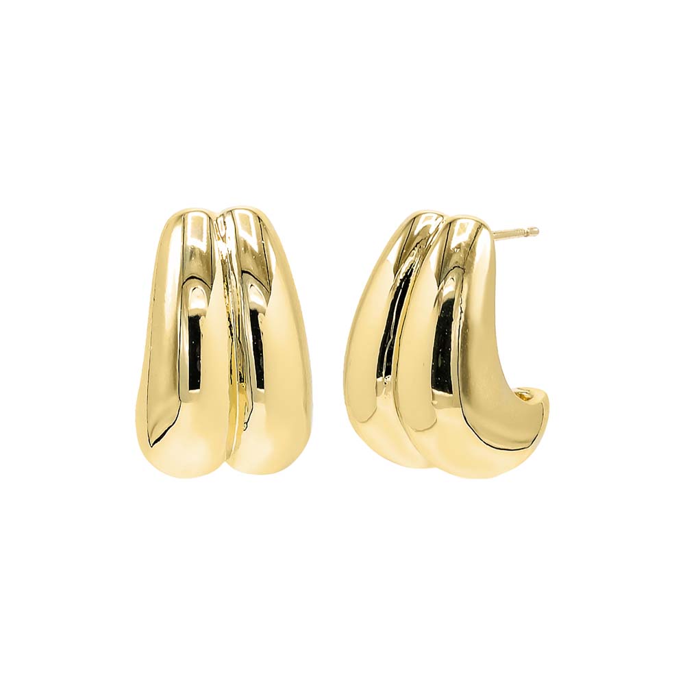 Double Graduated Chunky Stud Earring