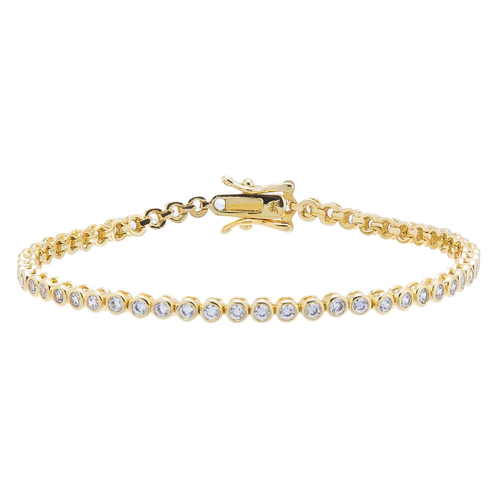 Bezel Tennis Bracelet