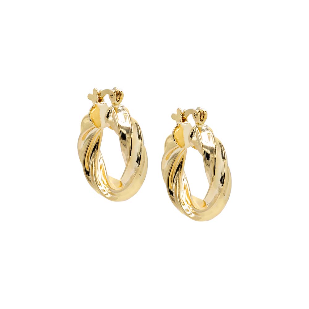 Adina’s Chunky Hollow Twisted Hoop Earring