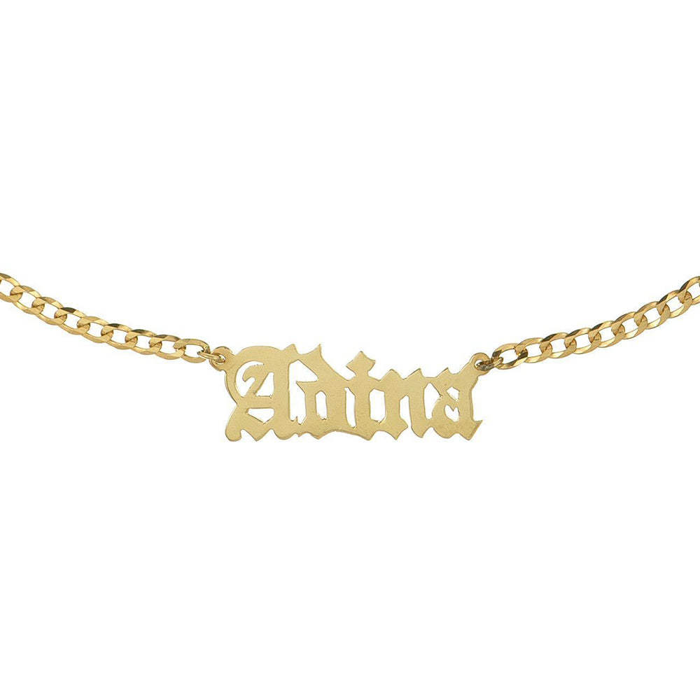 Gothic Nameplate Choker